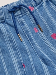 Monsoon Blue Embroidered Heart Stripe Denim Jeans - Image 3 of 3