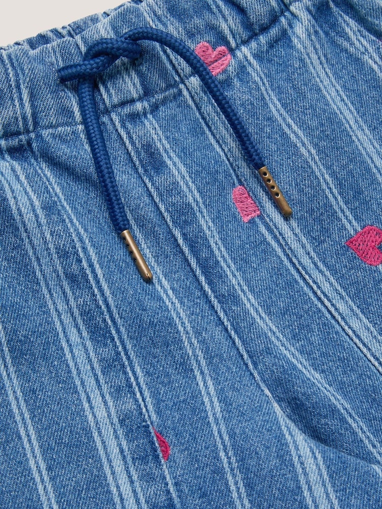 Monsoon Embroidered Heart Stripe Denim Jeans - Slika 4 od 4