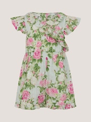 Monsoon Baby Floral Frill Playsuit - Imaginea 1 din 3