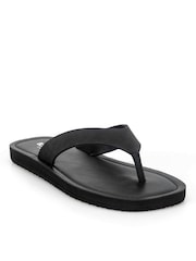 Totes Square Toe Faux Suede Flip Flops - Imaginea 3 din 5