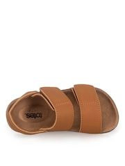 Totes Brown Double Strap Sandals With Back Strap - Image 4 of 5