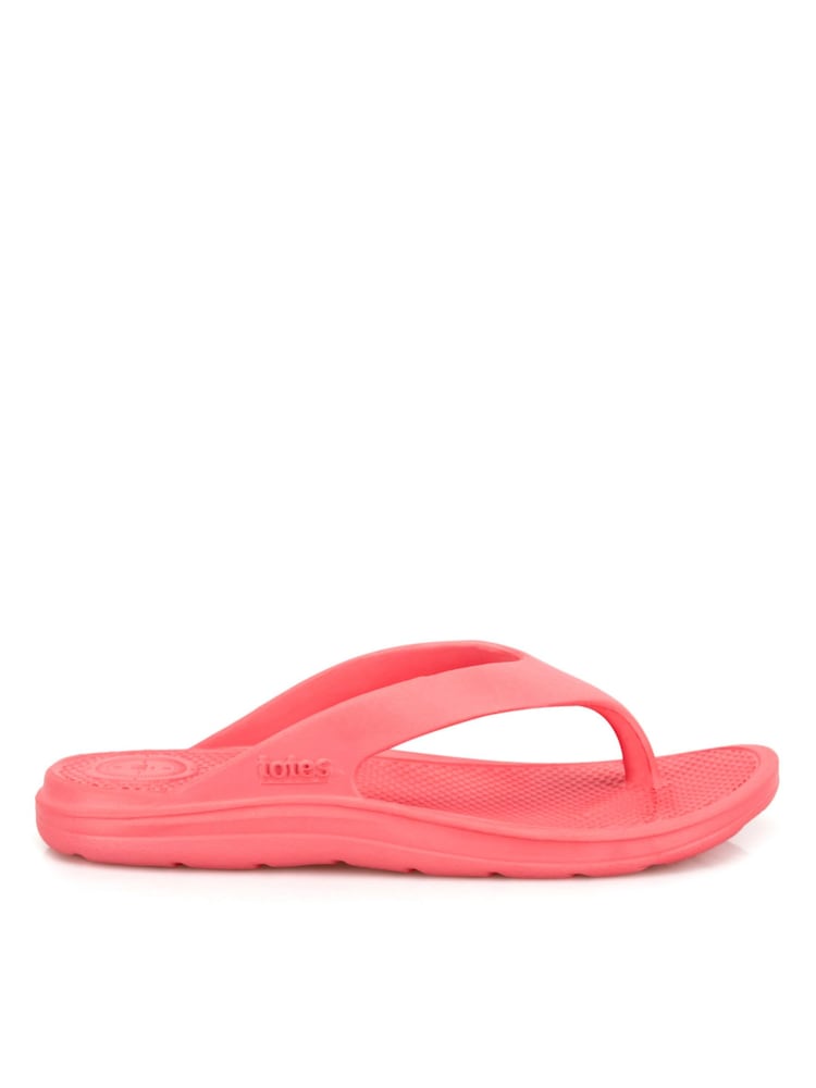 Totes Pink Solbounce Toe Post Flip Flops Sandals - Image 2 of 5