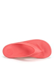 Totes Pink Solbounce Toe Post Flip Flops Sandals - Image 4 of 5