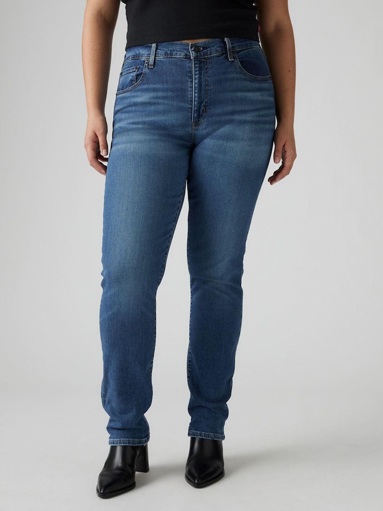 Levi's® Dark Blue 724-High-Rise-Straight Jeans - Image 1 of 9