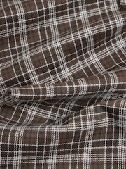 Chocolate Brown Check Print Jersey Bootcut Leggings - Image 2 of 3