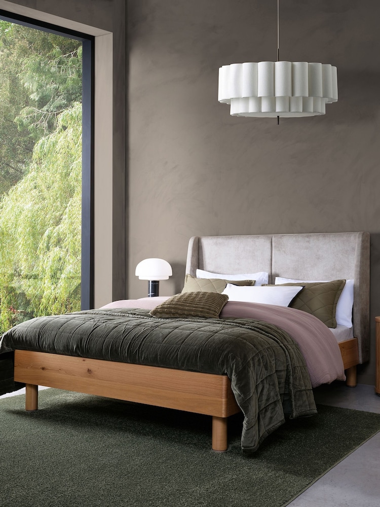 Bentley Designs Pearl Velvet Vega Upholstered Bed - Image 1 of 4 Bentley Designs Pearl Velvet Vega Upholstered Bed - Image 1 of 4