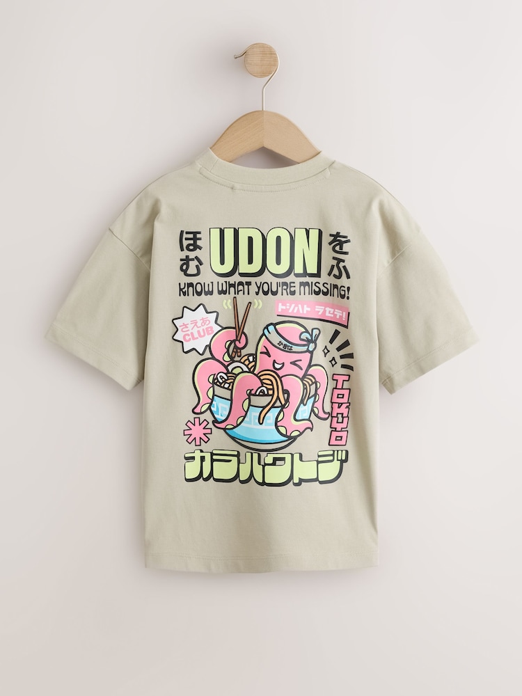 Stone Noodles Relaxed Fit Short Sleeve Graphic T-Shirt (3-16yrs) - Image 2 of 3 Stone Noodles Relaxed Fit Short Sleeve Graphic T-Shirt (3-16yrs) - Image 2 of 3
