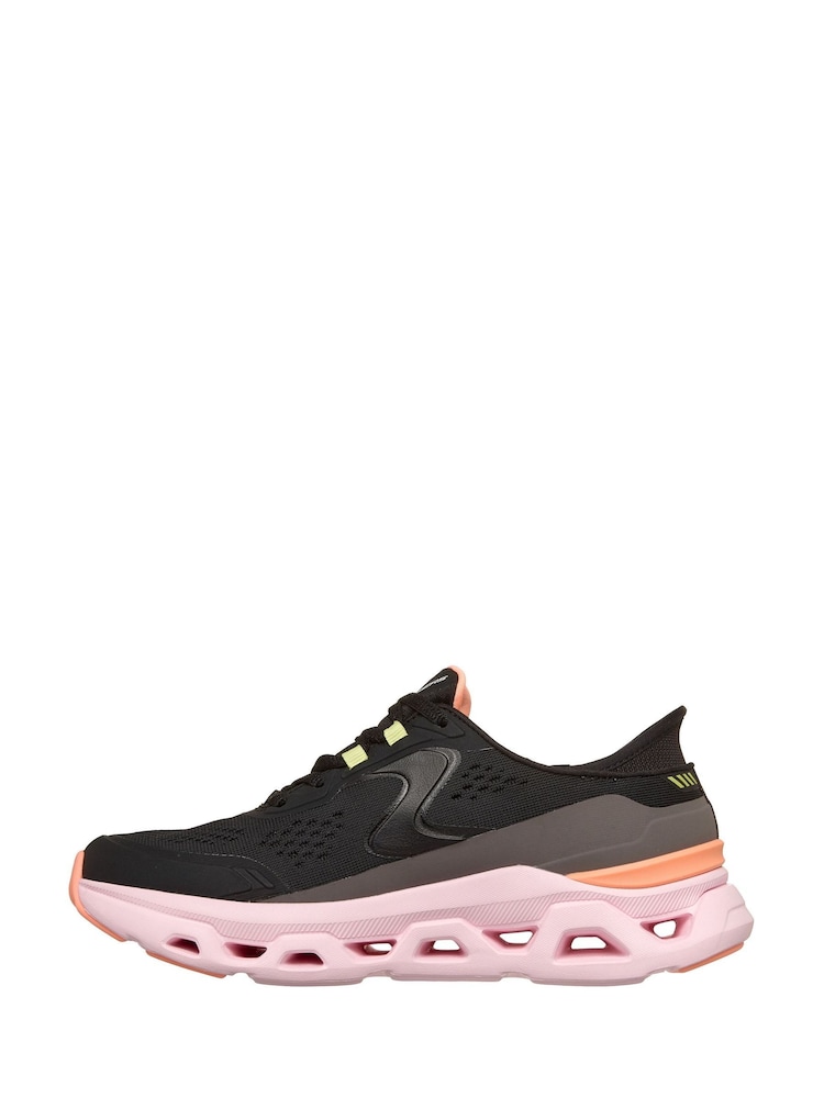 Skechers Black/Pink Glide-Step Sport / Trail Running Trainers - Image 2 of 6