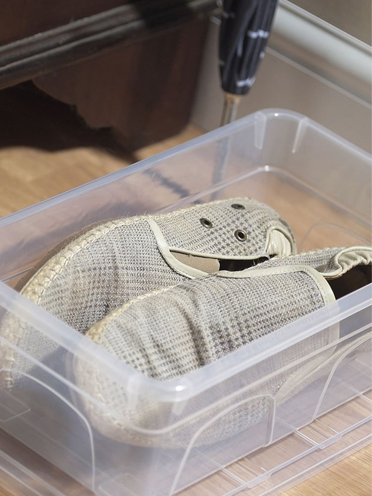 Whitefurze Set of 4 Clear Spacemaster Multiple Size Storage Boxes - Image 3 of 3 Whitefurze Set of 4 Clear Spacemaster Multiple Size Storage Boxes - Image 3 of 3