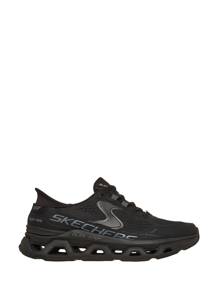 Skechers Black Glide Step Trainers - Image 1 of 5