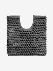 Charcoal Grey Bobble Pedestal Mat - Image 3 of 3