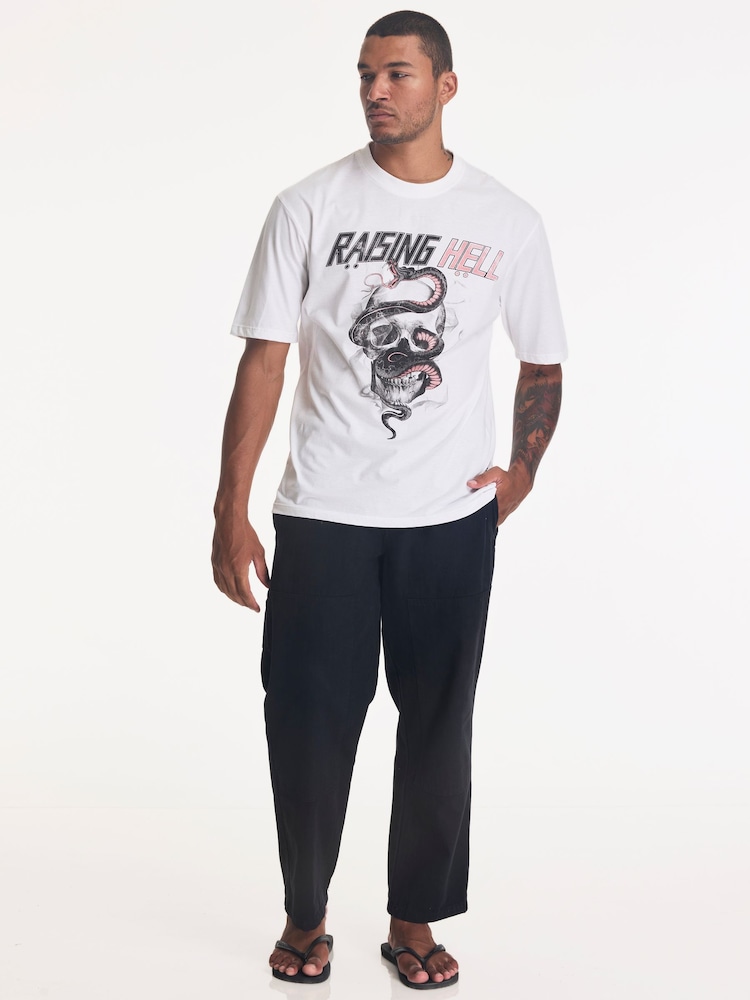 Religion White Raising Hell T-Shirt - Image 5 of 5