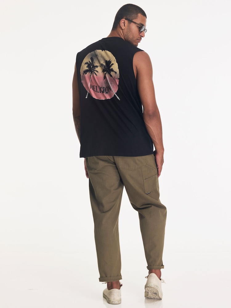 Religion Black Sunset Sleeveless T-Shirt - Image 5 of 5