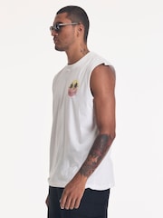 Religion White Sunset Sleeveless T-Shirt - Image 3 of 4