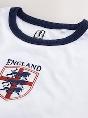 Inglaterra Blanca - Camiseta de fútbol con ribete - Imagen 9 de 9