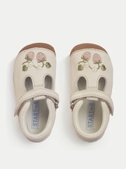 Start Rite Cream Squish T-Bar Rip Tape Pre-Walking Shoes - Image 5 of 7