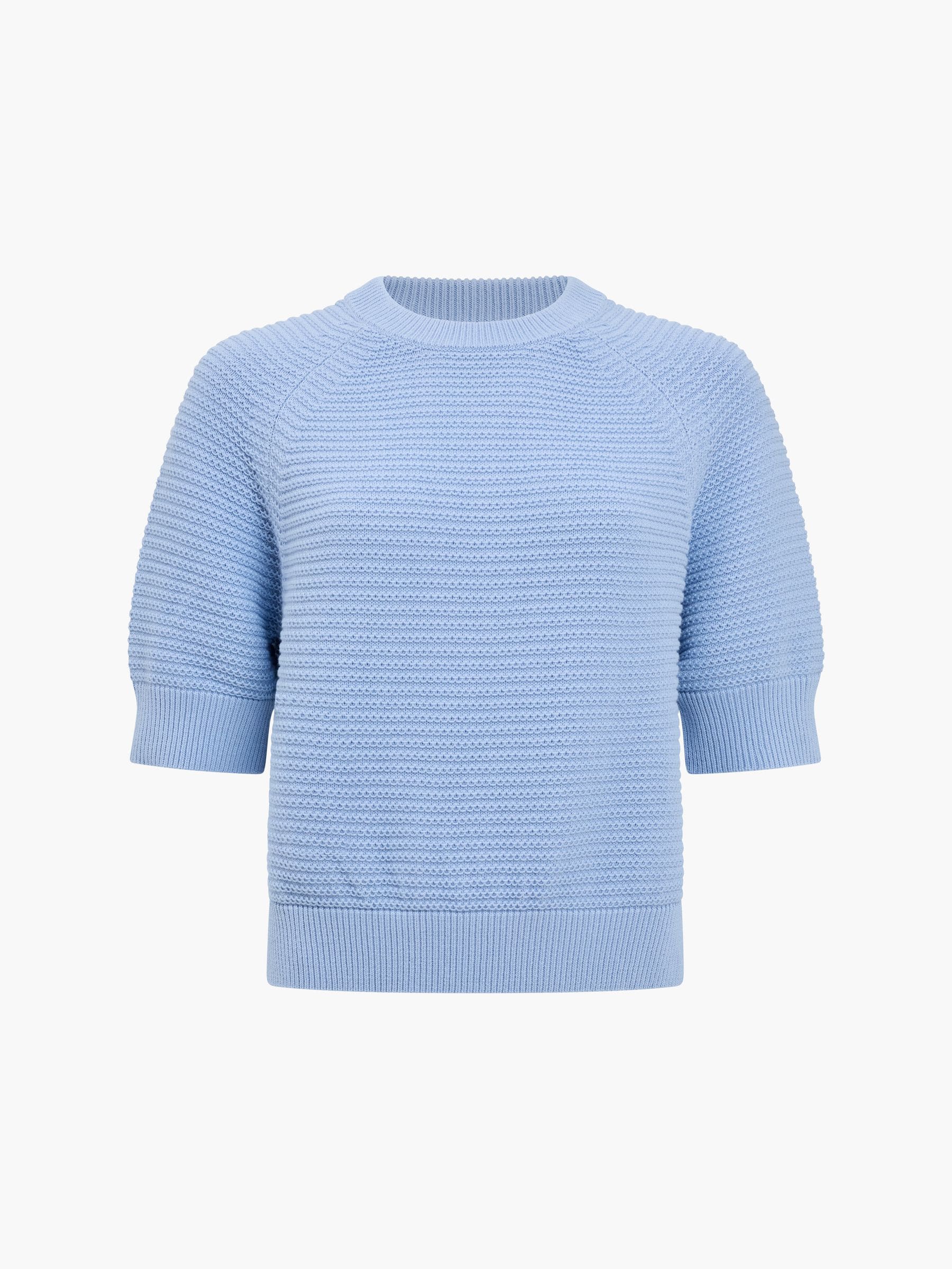 Buy French Connection Blue Lily Mozart Short Sleeve Jumper from
