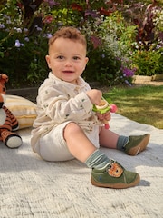 Start Rite Cub Rip Tape Pre-Walker Shoes With Tiger Motif - תמונה 1 מתוך 8