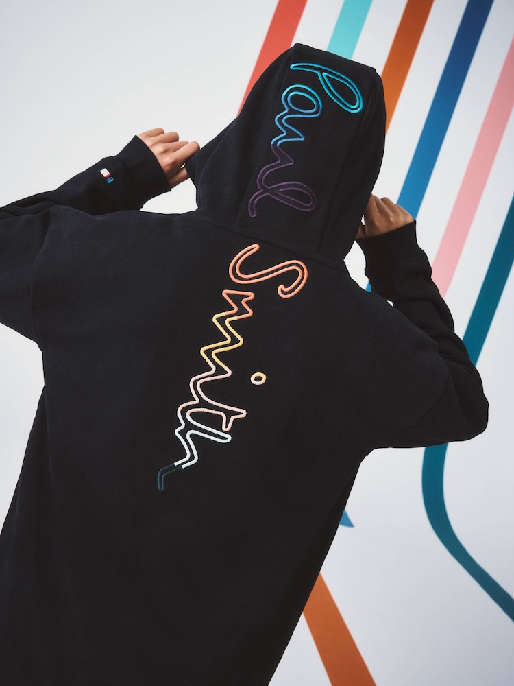 Paul Smith Junior Black Graphic Hoodie and Joggers Set - Image 2 of 3 Paul Smith Junior Black Graphic Hoodie and Joggers Set - Image 2 of 3