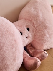 Just Pink 3D Faux Fur Bow Doorstop - Image 2 of 3