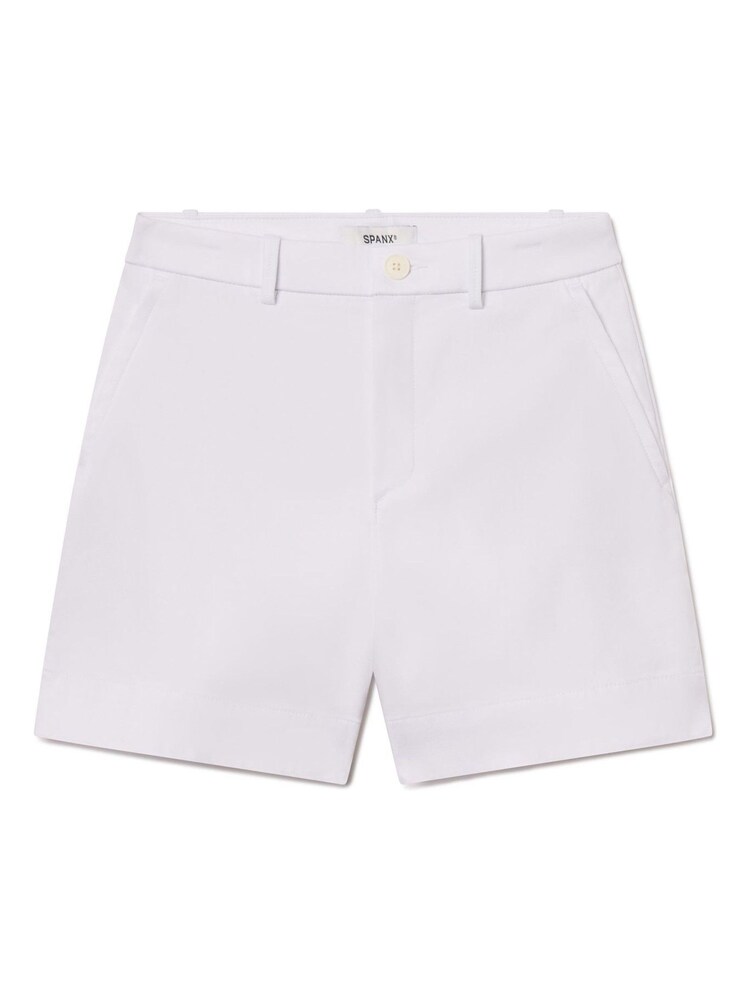 Spanx White Stretch Twill Shorts - Image 5 of 5