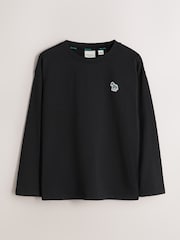 Paul Smith Junior Stone/Black/Red Signature Long Sleeve T-Shirts 3 Pack - Image 2 of 8
