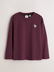Paul Smith Junior Stone/Black/Red Signature Long Sleeve T-Shirts 3 Pack - Image 3 of 8