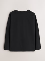 Paul Smith Junior Stone/Black/Red Signature Long Sleeve T-Shirts 3 Pack - Image 5 of 8