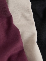 Paul Smith Junior Stone/Black/Red Signature Long Sleeve T-Shirts 3 Pack - Image 6 of 8