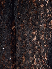 Friends Like These Black Lace Shirt With Sequins - Image 6 of 6