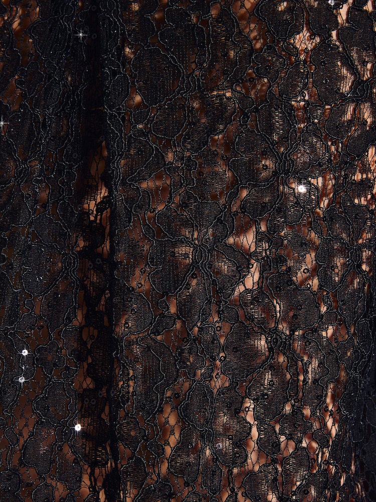 Friends Like These Black Lace Shirt With Sequins - Image 6 of 6