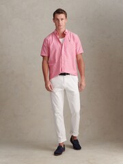 U.S. Polo Assn Pink Short Sleeve Oxford Shirt - Image 3 of 7