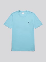 U.S. Polo Assn. Coral Blue Double Horsemen T-Shirt - Image 5 of 7