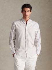 U.S. Polo Assn. Natural Oxford Stripe  Shirt - Image 1 of 9