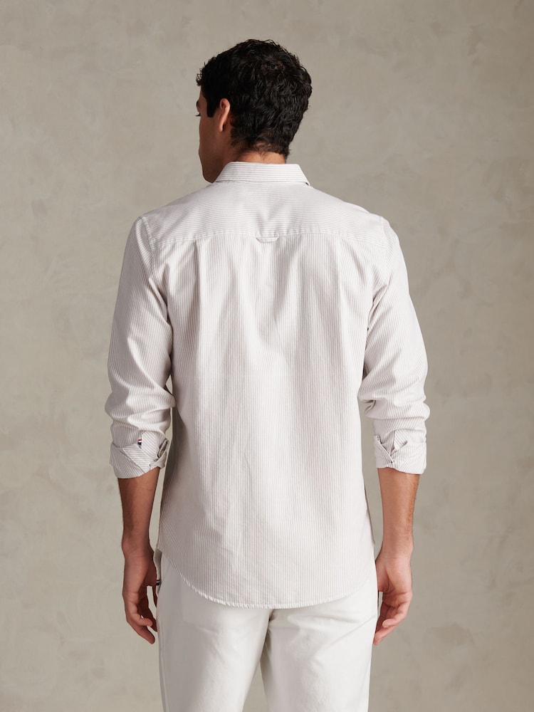 U.S. Polo Assn. Natural Oxford Stripe  Shirt - Image 2 of 9