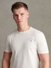 Cream - U.S. Polo Assn Spirit Of Sport Back Graphic T-Shirt - Imaginea 3 din 9