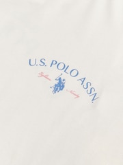Cream - U.S. Polo Assn Spirit Of Sport Back Graphic T-Shirt - Imaginea 9 din 9