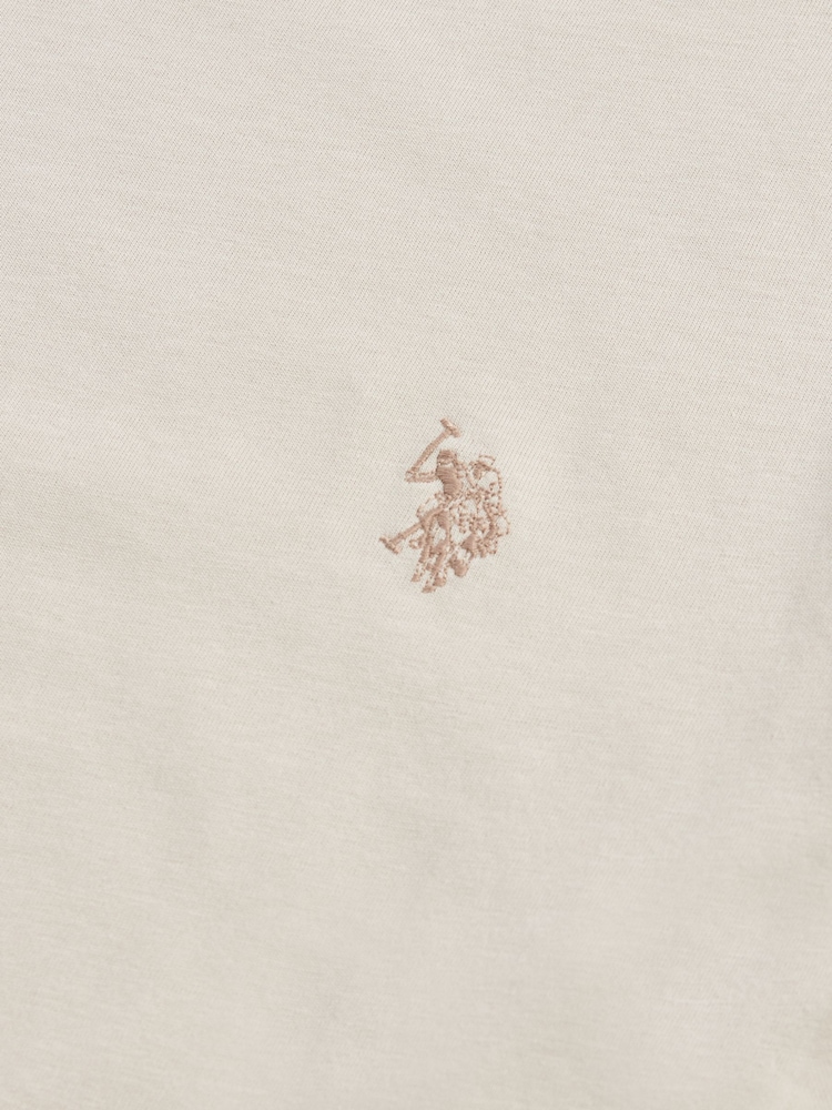 Natural - U.S. Polo Assn. Camiseta Double Horsemen - Imagen 9 de 9
