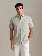 U.S. Polo Assn Green Short Sleeve Oxford Shirt - Image 1 of 7