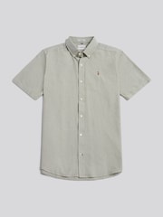 U.S. Polo Assn Green Short Sleeve Oxford Shirt - Image 5 of 7