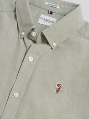 U.S. Polo Assn Green Short Sleeve Oxford Shirt - Image 7 of 7