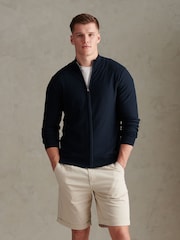 U.S. Polo Assn Herringbone Full Zip Funnel Pullover - Bild 1 von 8