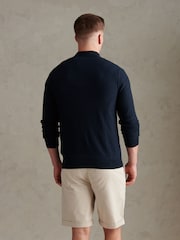 U.S. Polo Assn Herringbone Full Zip Funnel Pullover - Bild 4 von 8