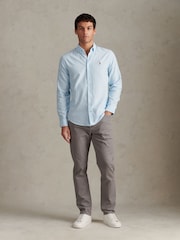 U.S. Polo Assn Blue Peached Oxford Shirt - Image 3 of 8