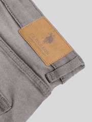 U.S. Polo Assn. Grey Classic 5 Pocket Denim Shorts - Image 7 of 7