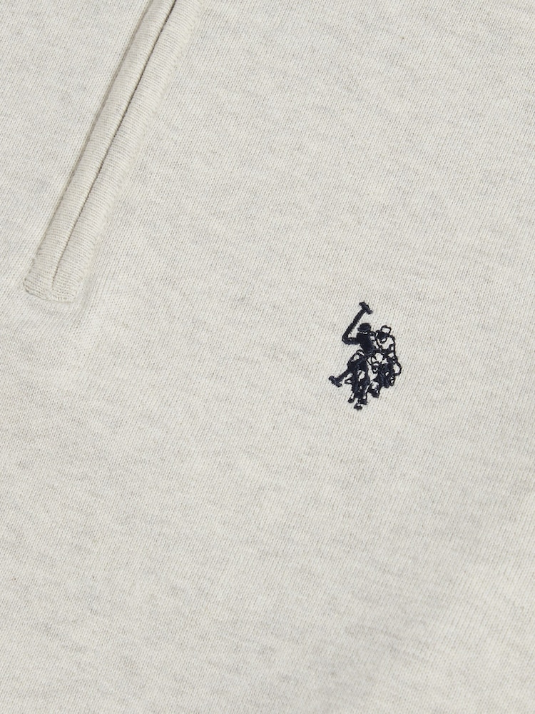 U.S. Polo Assn. Natural Cotton Quarter Zip Funnel Jumper - Image 7 of 7