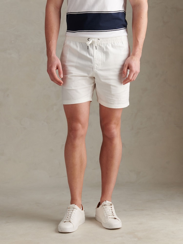 U.S. Polo Assn. White Mens Linen Blend Deck Shorts - Image 1 of 7