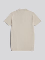 U.S. Polo Assn Natural Tonal Vertical Stripe Knit Polo Shirt - Image 2 of 3