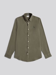 U.S. Polo Assn Green Double Cloth Shirt - Image 5 of 7
