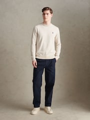 U.S. Polo Assn. Blue Pleat Front Lightweight Chino Trousers - Image 3 of 8